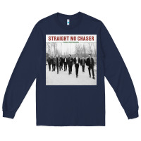 Navy Straight No Chaser Social Christmasing Long Sleeve Tee - ArtChic