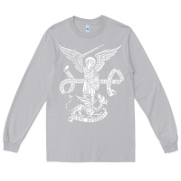 Moon Dust st michael archangel catholic angel defend us Long Sleeve Tee - ArtChic