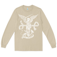 Mushroom st michael archangel catholic angel defend us Long Sleeve Tee - ArtChic