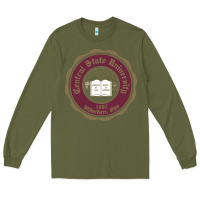 Army Green College of  central state Wilberfroce 1887 Long Sleeve Tee - ArtChic