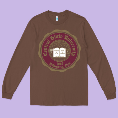 College Of  Central State Wilberfroce 1887 Long Sleeve Tee Designed By Artchic