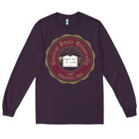 Plum College of  central state Wilberfroce 1887 Long Sleeve Tee - ArtChic