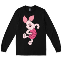 Black piglet Long Sleeve Tee - ArtChic