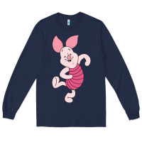 Navy piglet Long Sleeve Tee - ArtChic