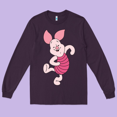 Piglet Long Sleeve Tee Designed By Artchic