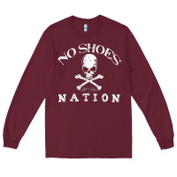 Burgundy KENNY CHESNEY NO SHOES NATION Long Sleeve Tee - ArtChic