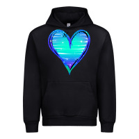 Black Mermaid Heart Urban Hoodie - Jasminsmagicworld