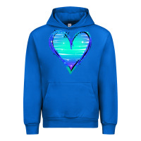 Cobalt Mermaid Heart Urban Hoodie - Jasminsmagicworld
