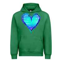 Emerald Mermaid Heart Urban Hoodie - Jasminsmagicworld