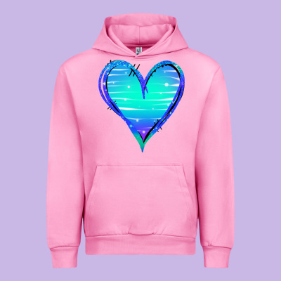 Mermaid Heart Urban Hoodie Designed By Jasminsmagicworld