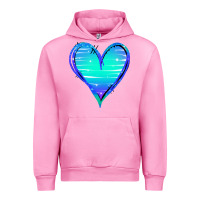 Fuchsia Pink Mermaid Heart Urban Hoodie - Jasminsmagicworld