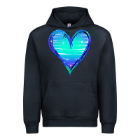 Navy Mermaid Heart Urban Hoodie - Jasminsmagicworld