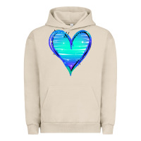 Pigment French Oak Mermaid Heart Urban Hoodie - Jasminsmagicworld