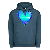 Pigment Midnight Navy Mermaid Heart Urban Hoodie - Jasminsmagicworld