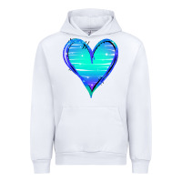 White Mermaid Heart Urban Hoodie - Jasminsmagicworld