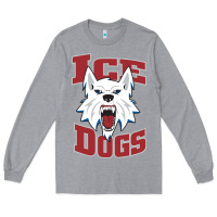 Heather Grey Fairbanks Ice Dogs Long Sleeve Tee - ArtChic