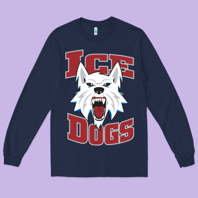 Fairbanks Ice Dogs Long Sleeve Tee Designed By Artchic