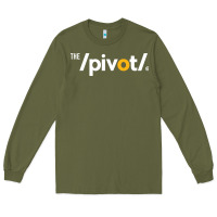 Army Green The Pivot Podcast Long Sleeve Tee - ArtChic