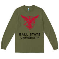 Army Green ball.state.university.merch Long Sleeve Tee - ArtChic