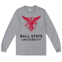 Heather Grey ball.state.university.merch Long Sleeve Tee - ArtChic