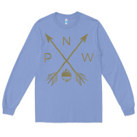 Colony Blue pacific northwest mountain  cool pnw pacific northwest t shirt Long Sleeve Tee - ArtChic