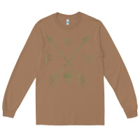 Toasted Coconut pacific northwest mountain  cool pnw pacific northwest t shirt Long Sleeve Tee - ArtChic