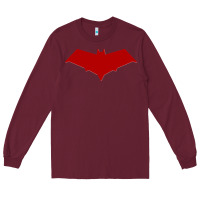 Burgundy red hood Long Sleeve Tee - ArtChic