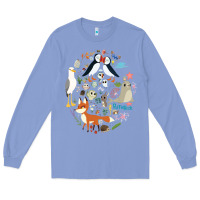 Colony Blue Puffin Rock gift for fans puffin rock characters Long Sleeve Tee - ArtChic