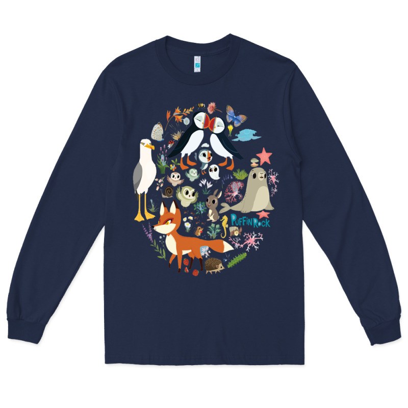 Puffin Rock Gift For Fans Puffin Rock Characters Long Sleeve Tee by ArtChic | Teevron