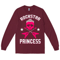 Burgundy rockstar Long Sleeve Tee - ArtChic