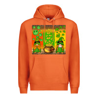 Carrot st patricks gnomes and coins with shamrock Premium Hoodie - Artiststas