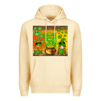 Pina Colada st patricks gnomes and coins with shamrock Premium Hoodie - Artiststas
