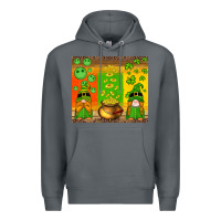 Rock st patricks gnomes and coins with shamrock Premium Hoodie - Artiststas