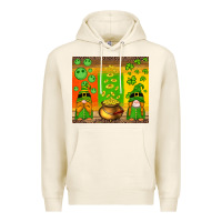 Tofu st patricks gnomes and coins with shamrock Premium Hoodie - Artiststas