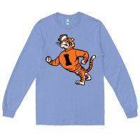 Colony Blue Vintage Walking Angry Tiger Idaho State Long Sleeve Tee - ArtChic