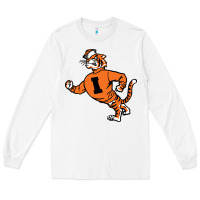 White Vintage Walking Angry Tiger Idaho State Long Sleeve Tee - ArtChic