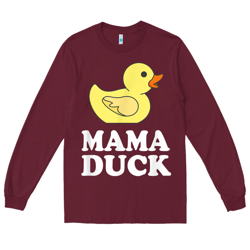 Mama Duck T Shirt Funny Mother Bird Gift Long Sleeve Tee by ArtChic | Teevron