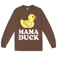 Chestnut mama duck t shirt funny mother bird gift Long Sleeve Tee - ArtChic