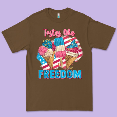 Tastes Like Freedom 4th Of July Premium Tee Designed By Fadigitalartstudio