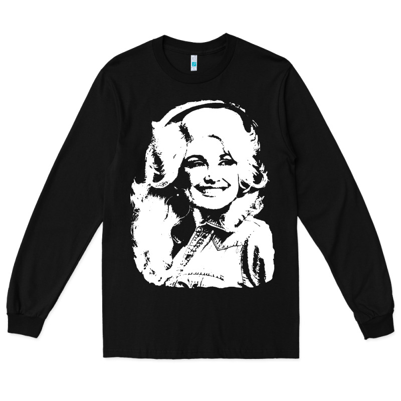Dolly Parton Distressed Photo Long Sleeve Tee by ArtChic | Teevron