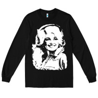 Black dolly parton distressed photo Long Sleeve Tee - ArtChic