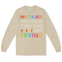 Mushroom mistakes are proof that you are trying teacher inspirational t shirt Long Sleeve Tee - StudioElite