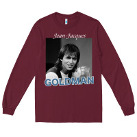 Burgundy Jean-Jacques Goldman .png Long Sleeve Tee - StudioElite