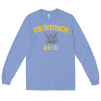 Colony Blue uss suribachi ae 21 t shirt Long Sleeve Tee - StudioElite