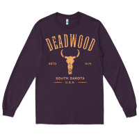 Plum deadwood south dakota usa vintage distressed style design long sleeve Long Sleeve Tee - StudioElite