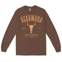 Deadwood South Dakota Usa Vintage Distressed Style Design Long Sleeve Long Sleeve Tee | Teevron