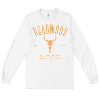 White deadwood south dakota usa vintage distressed style design long sleeve Long Sleeve Tee - StudioElite