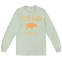 Matcha vermillion south dakota bison distressed design t shirt Long Sleeve Tee - StudioElite