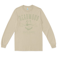 Mushroom deadwood south dakota usa distressed skull design souvenir premium t s Long Sleeve Tee - StudioElite