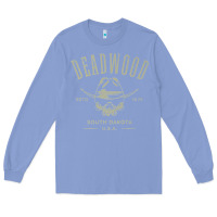 Colony Blue deadwood south dakota usa distressed skull design souvenir premium t s Long Sleeve Tee - StudioElite